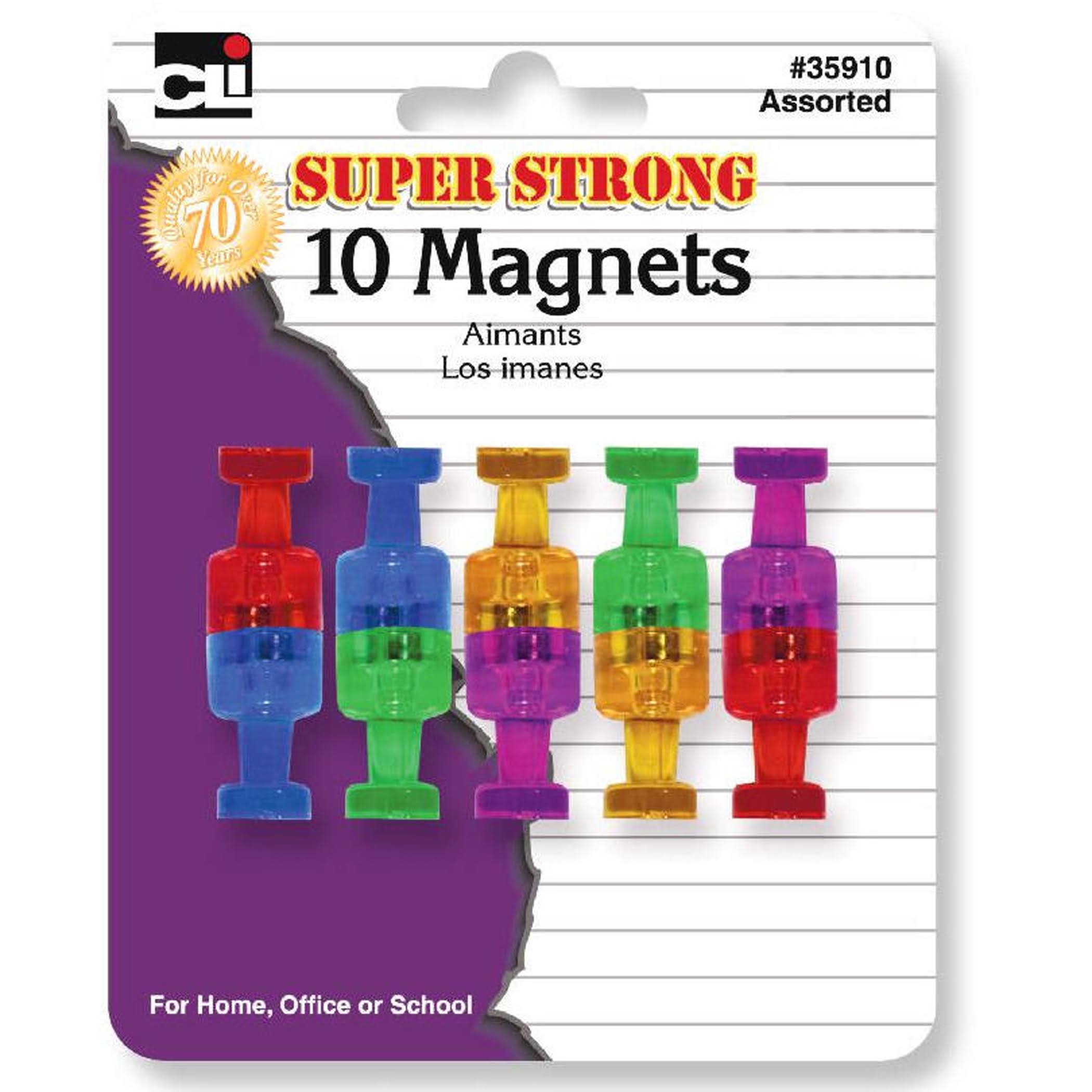 Charles Leonard CHL35910 Super Strong Magnets - 10pk