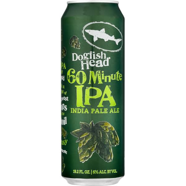 Dogfish Head Beer, India Pale Ale, 60 Minute IPA - 1 pint 3.25 fl oz