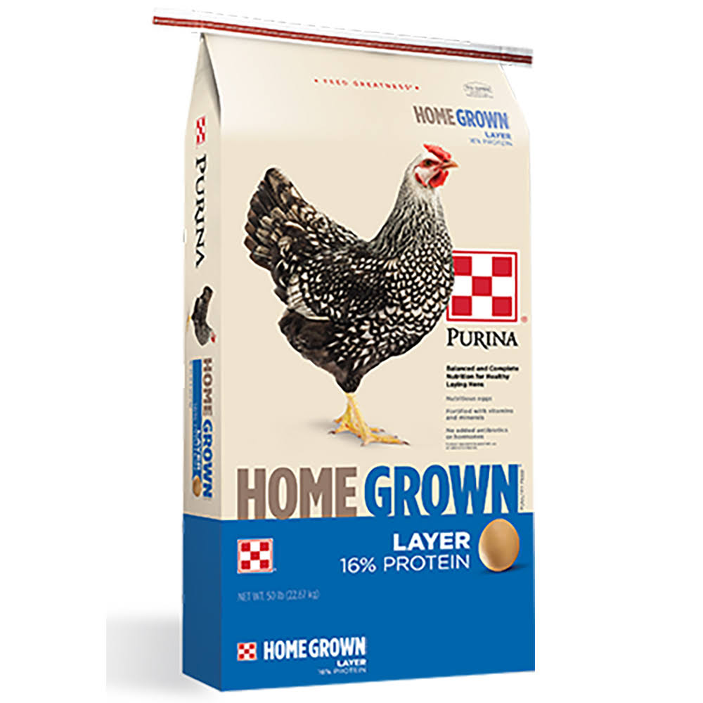 Purina Home Grown Layer Pellets or Crumbles - 50 lb