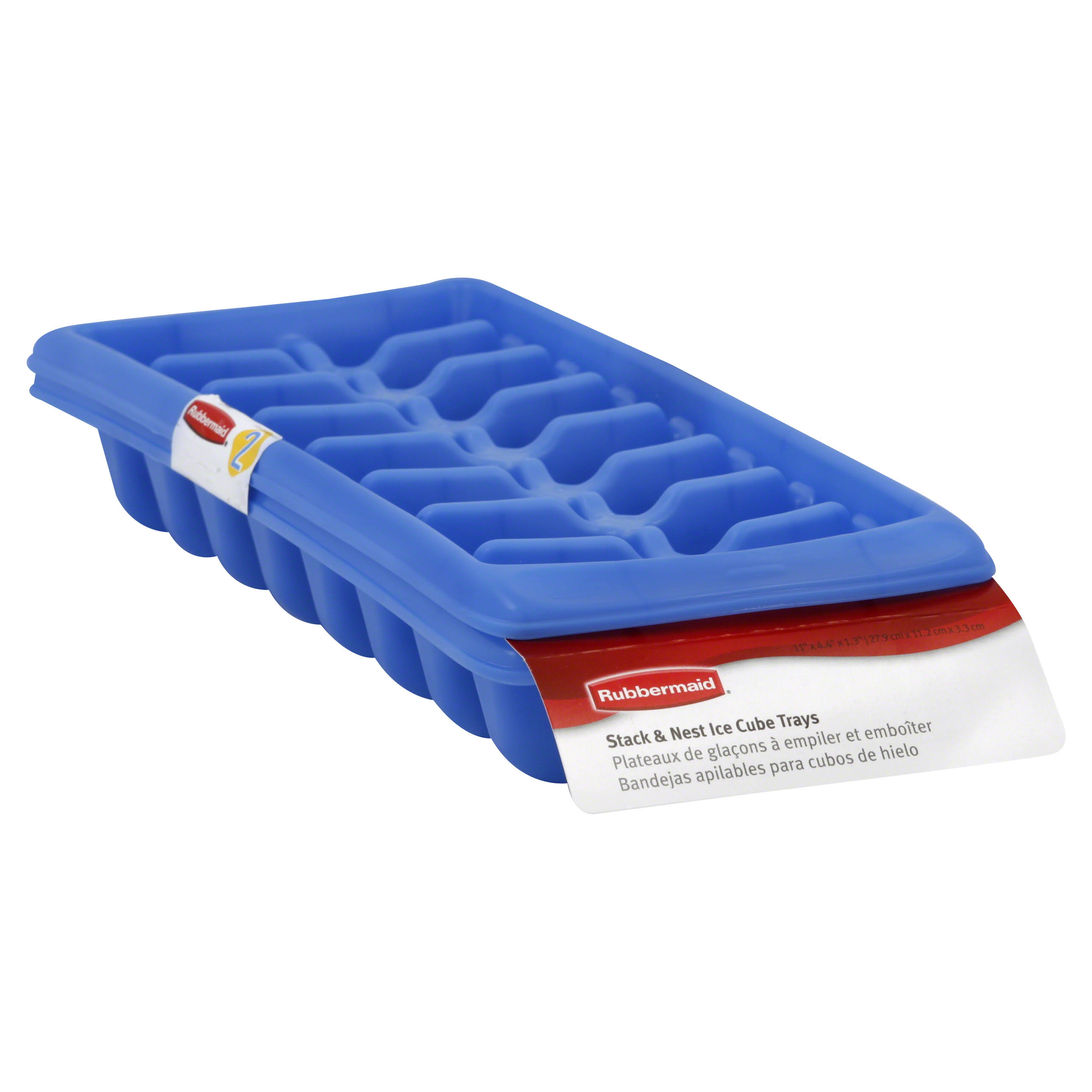 Rubbermaid Ice Cube Trays - 2 Trays, Blue