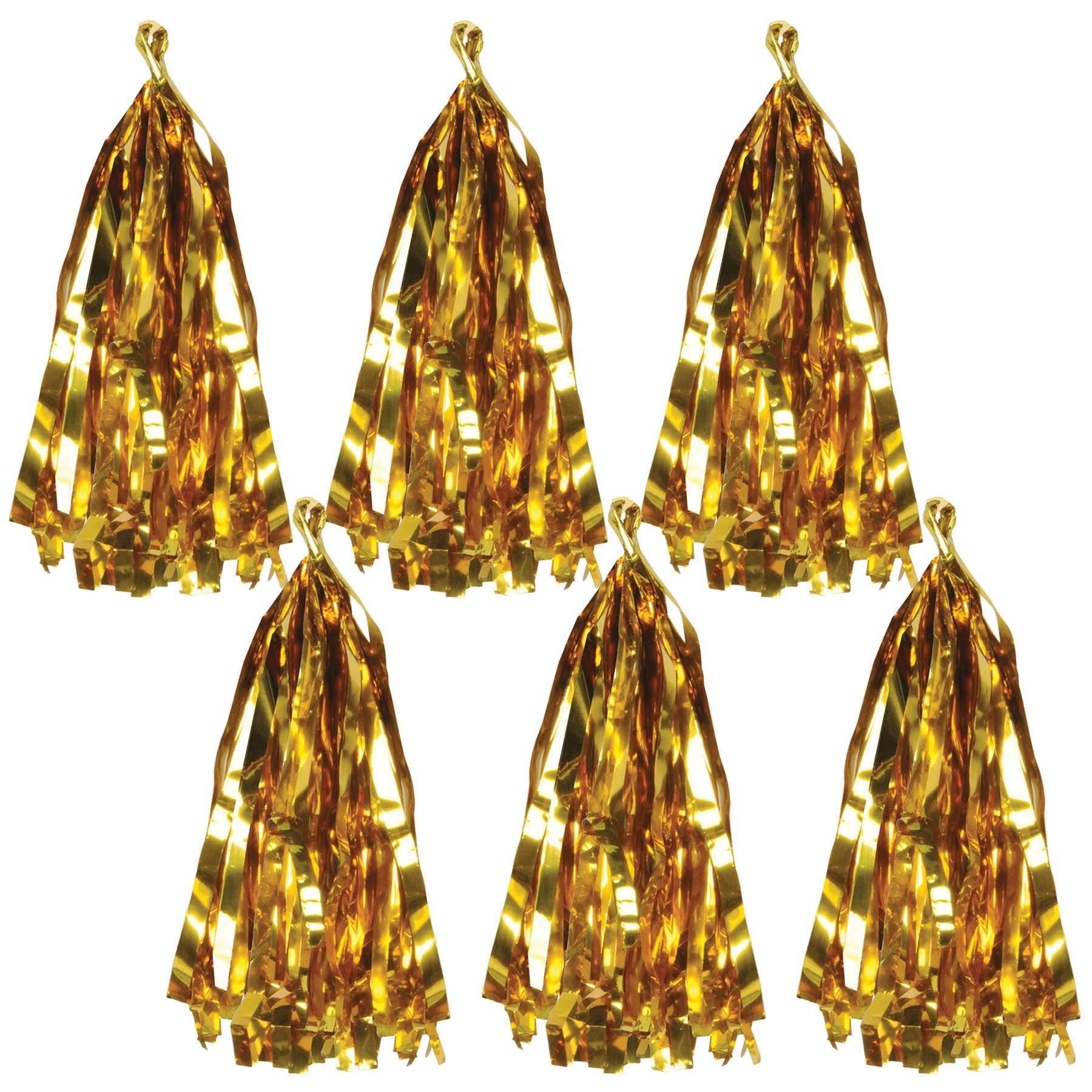 Gold Metallic Tassels 9.75in 6pk