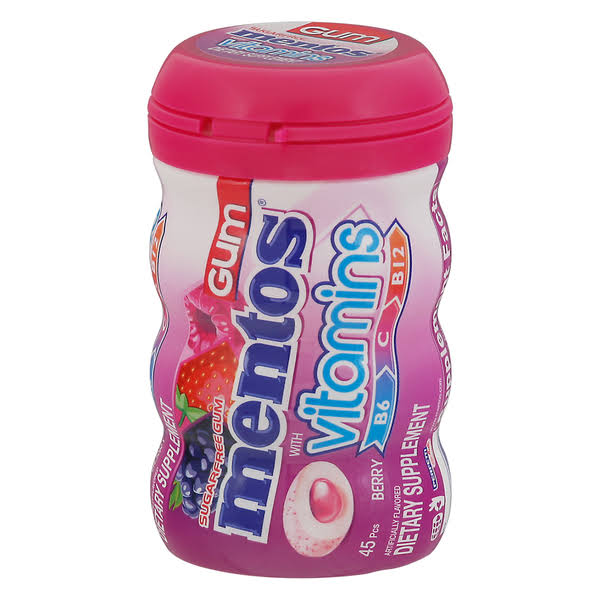 Mentos Berry with Vitamins Gum