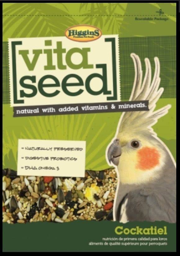 Higgins Vita Seed Cockatiel Bird Food - 25lbs