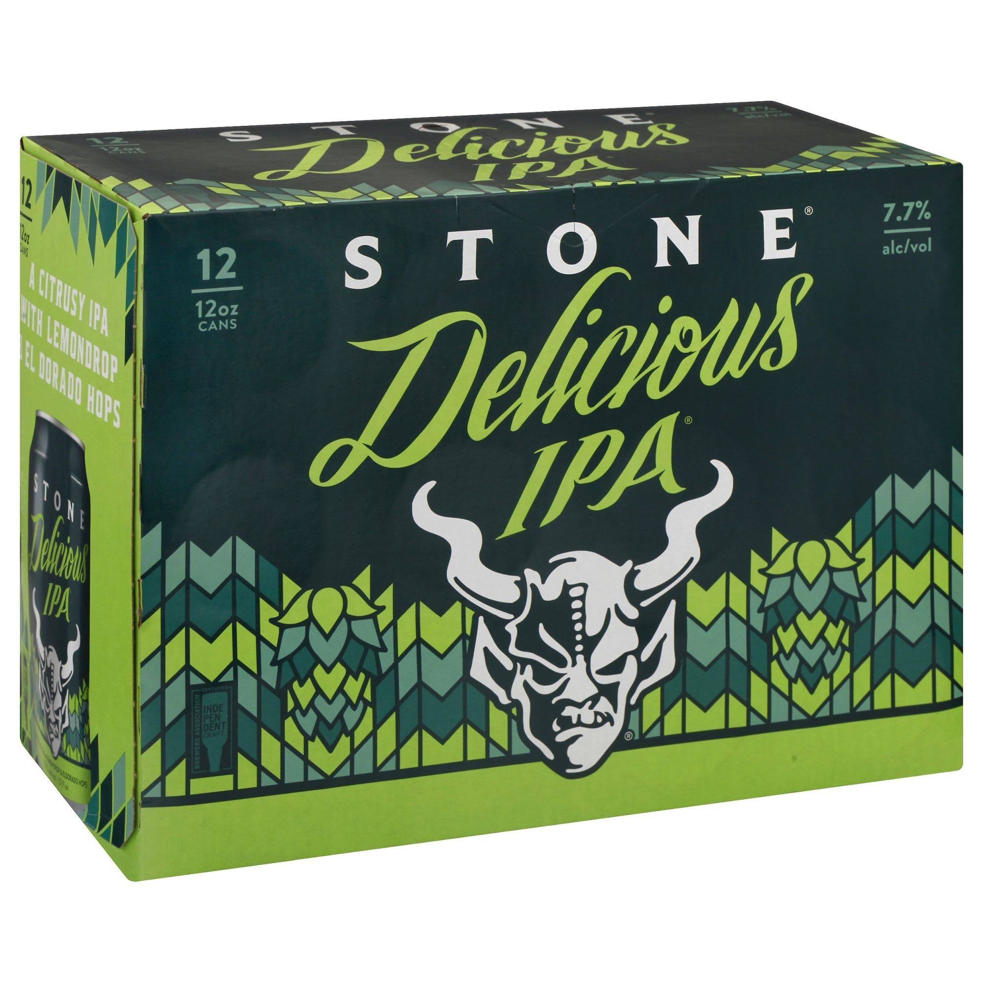 Stone Beer, Delicious IPA - 12 pack, 12 fl oz cans