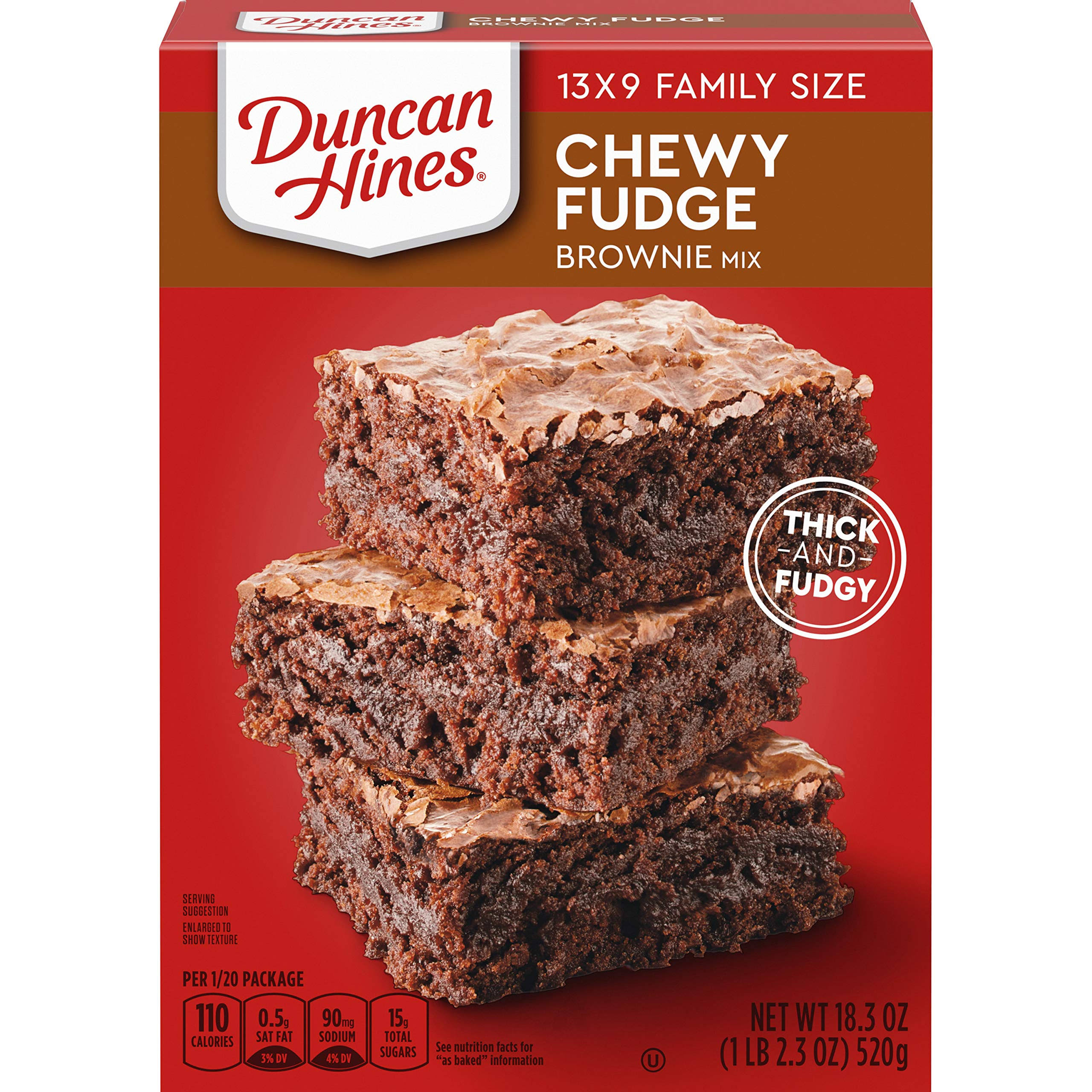 Duncan Hines Chewy Fudge Brownie Mix - 18.3 oz