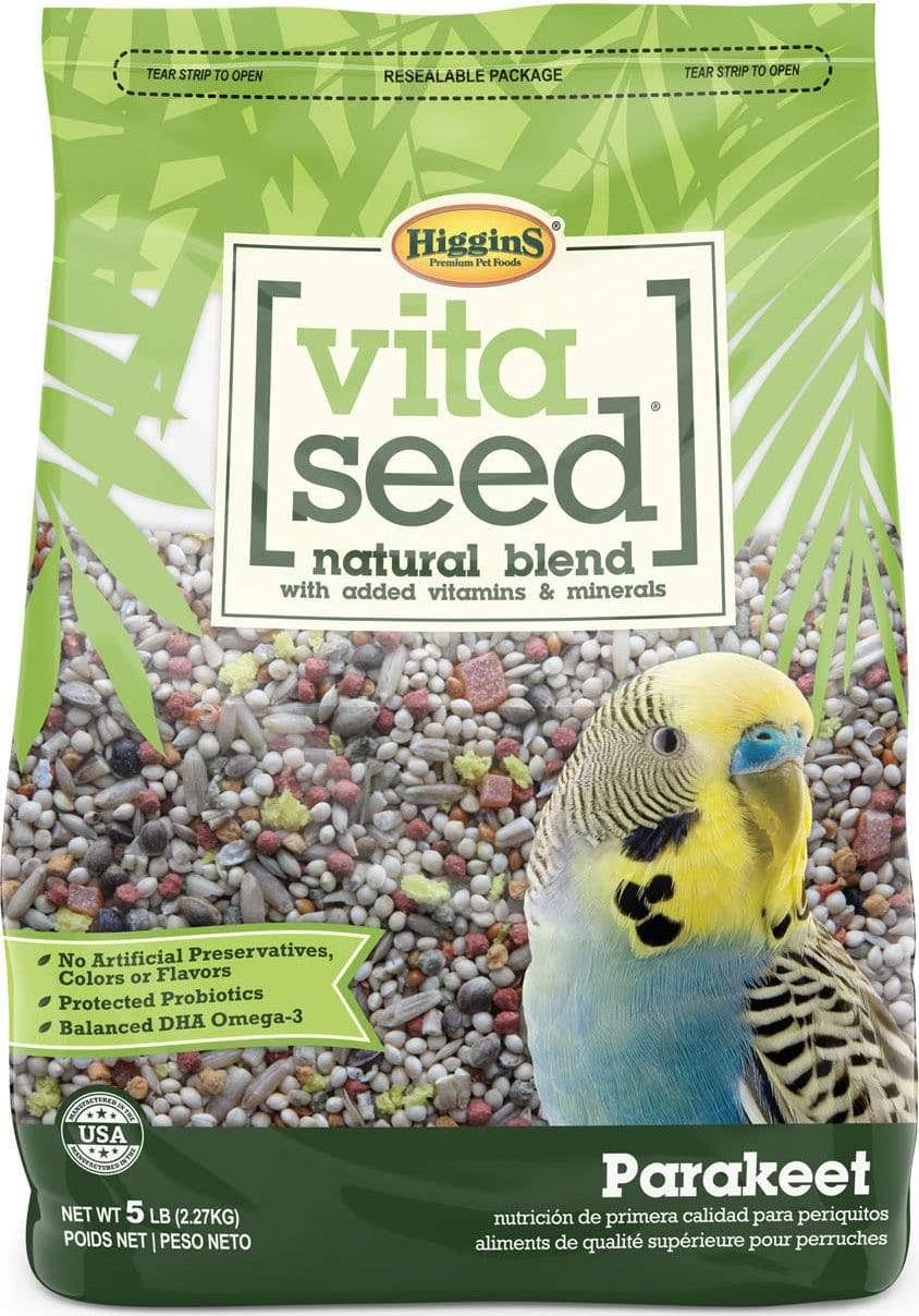 Higgins Vita Seed Parakeet Bird Food - 5 lb