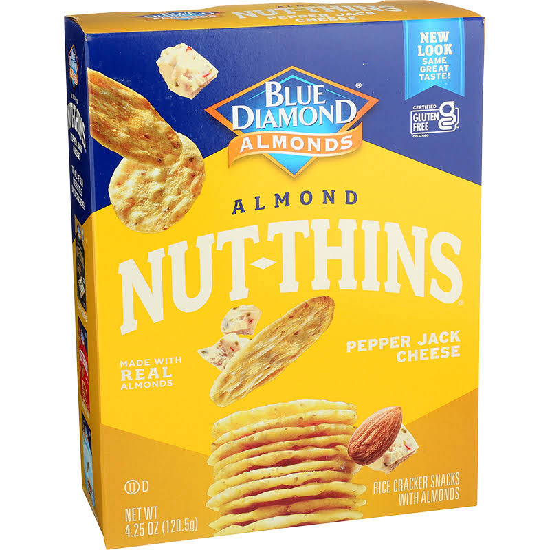 Blue Diamond Nut Thins Pepperjack Cheese Crackers - 4.25oz