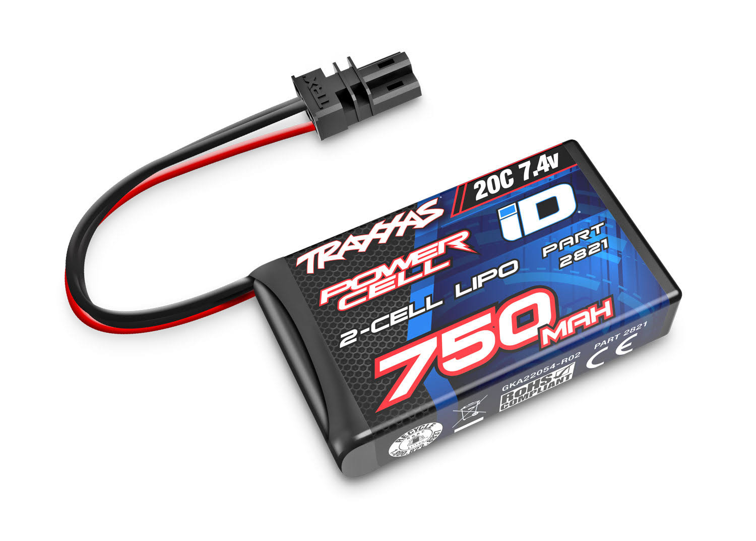Traxxas TRX4M 750mAh 2S 74V 20C Lipo ID Battery