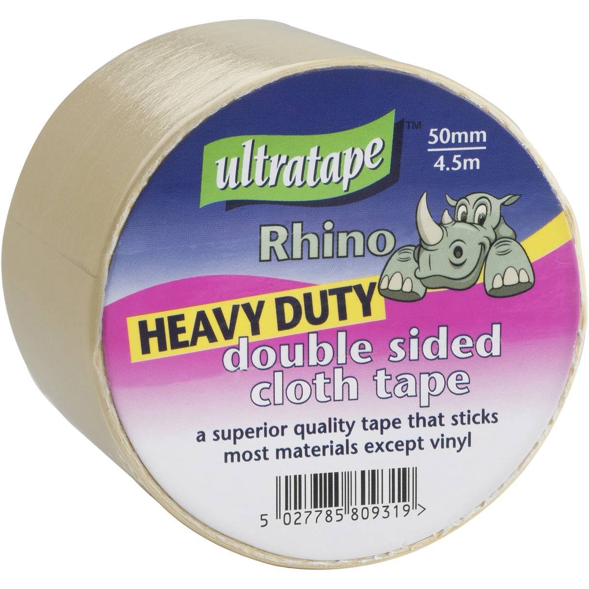 Ultratape Heavy Duty Double-sided Cloth Tape 50mm x 4.5m