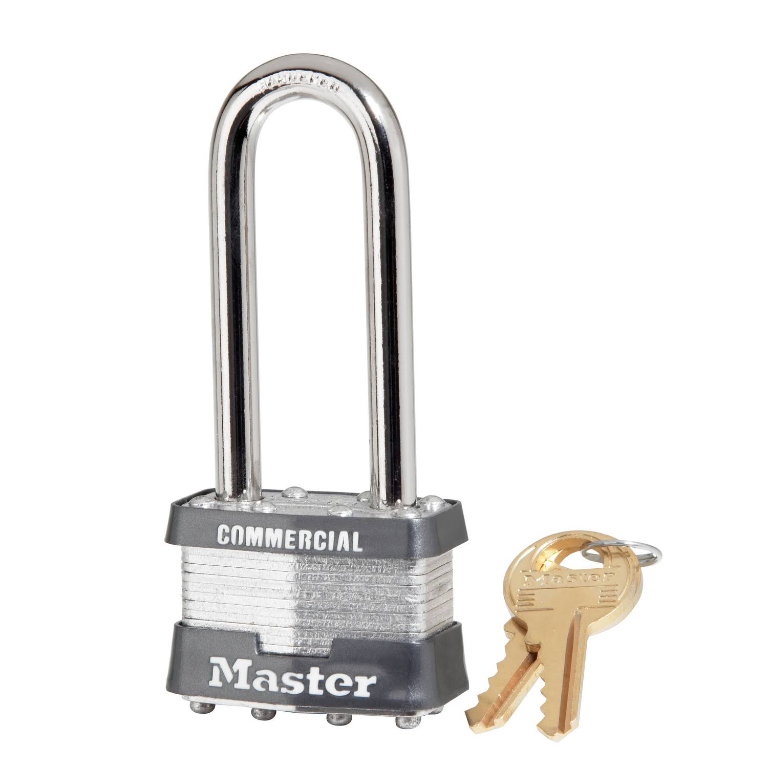 Master Lock Laminated Steel Body Padlock - 2 1/2", Keyed Alike