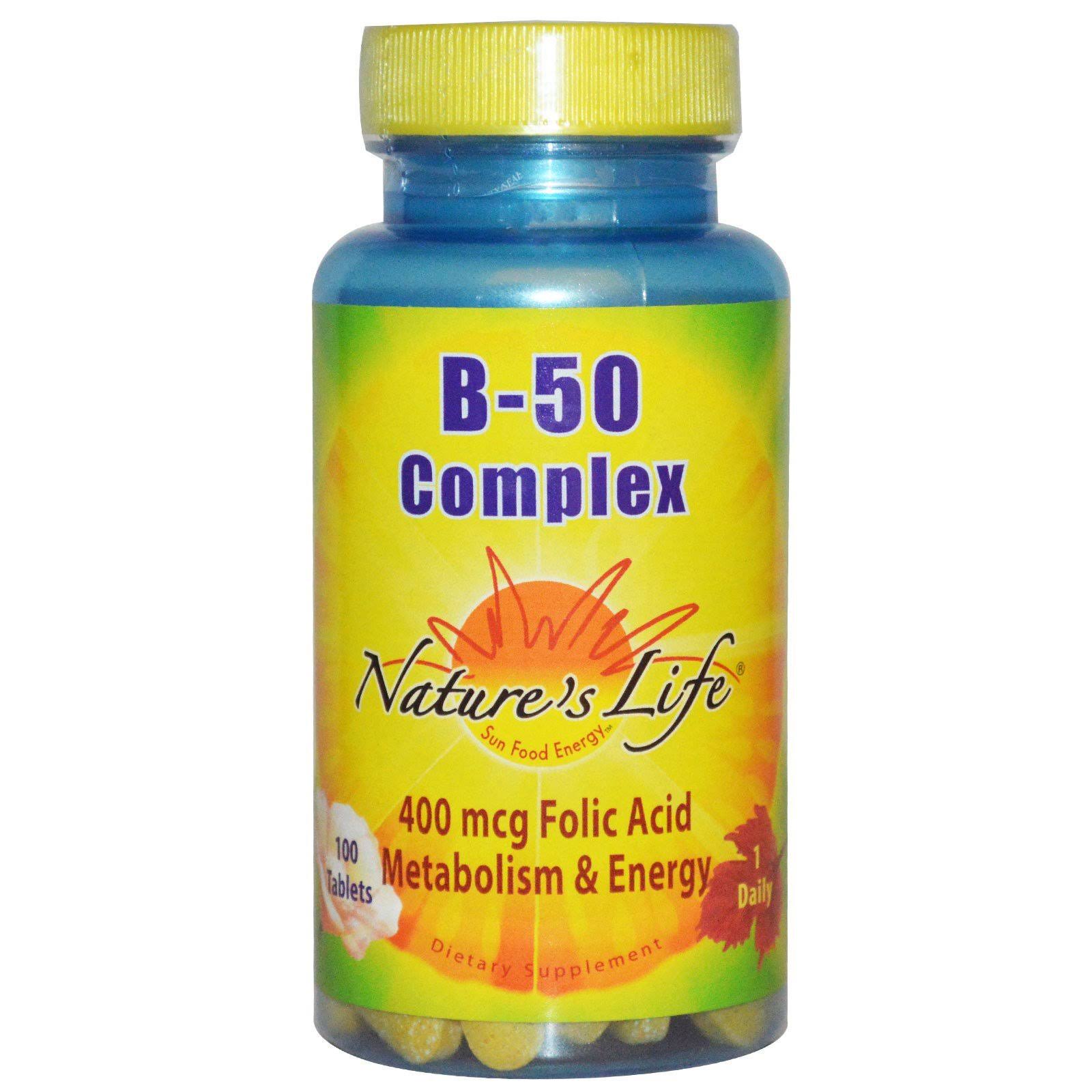 Natures Life B50 Complex Supplement - 100ct