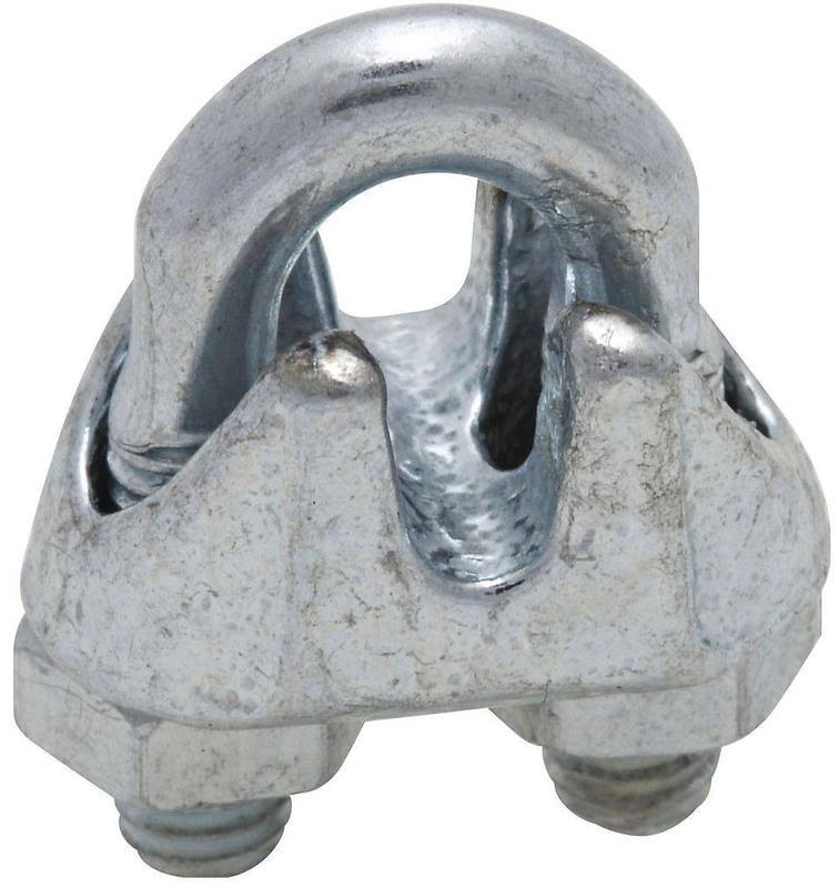 National Hardware Zinc Plated Wire Cable Clamp - 1/16"