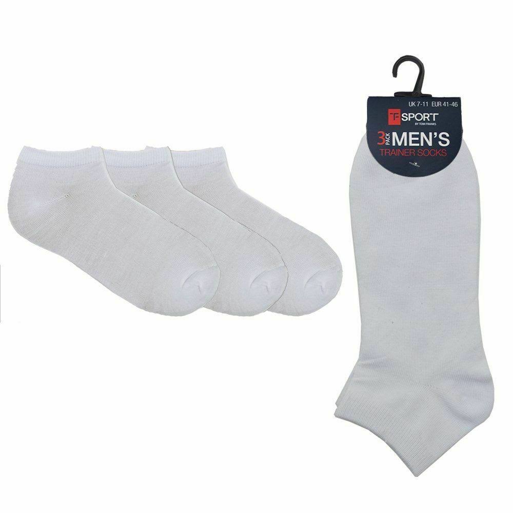 Groupon Goods Men's Trainer Socks: White / 36