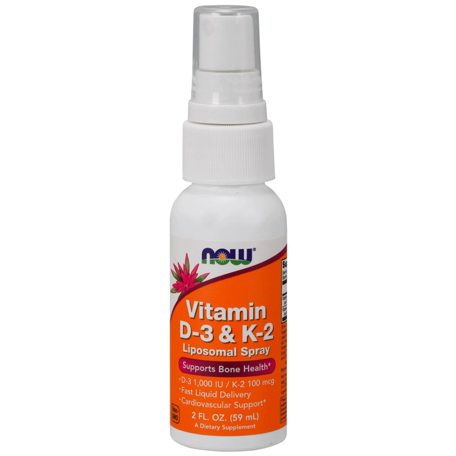 Now Foods Vitamin D-3 & K-2 Liposomal Spray - 60ml