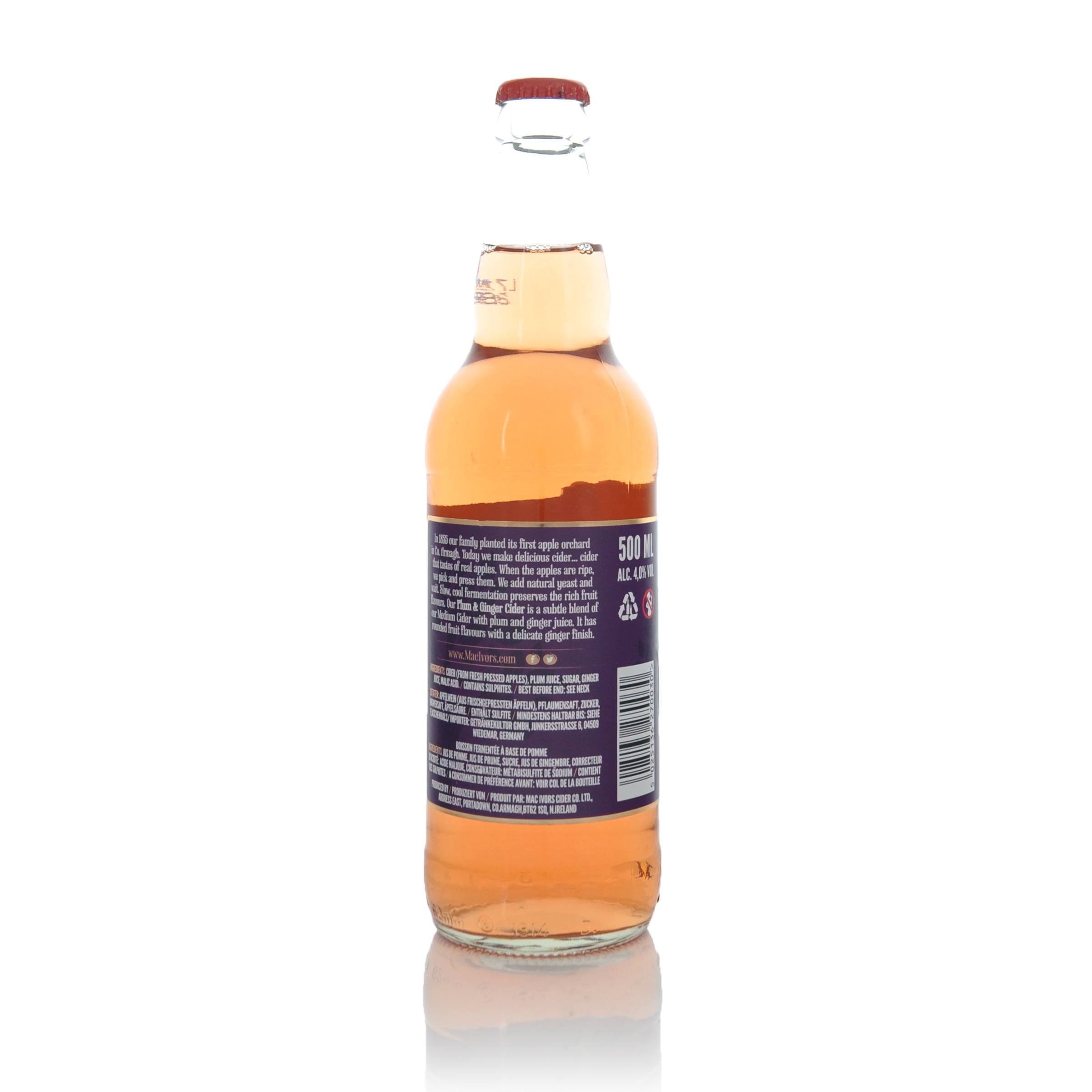 Mac Ivors Plum & Ginger Cider 500ml Bottle