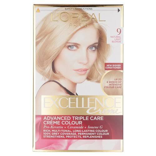 L'oreal Excellence Permanent Hair Dye - 9 Natural Light Blonde