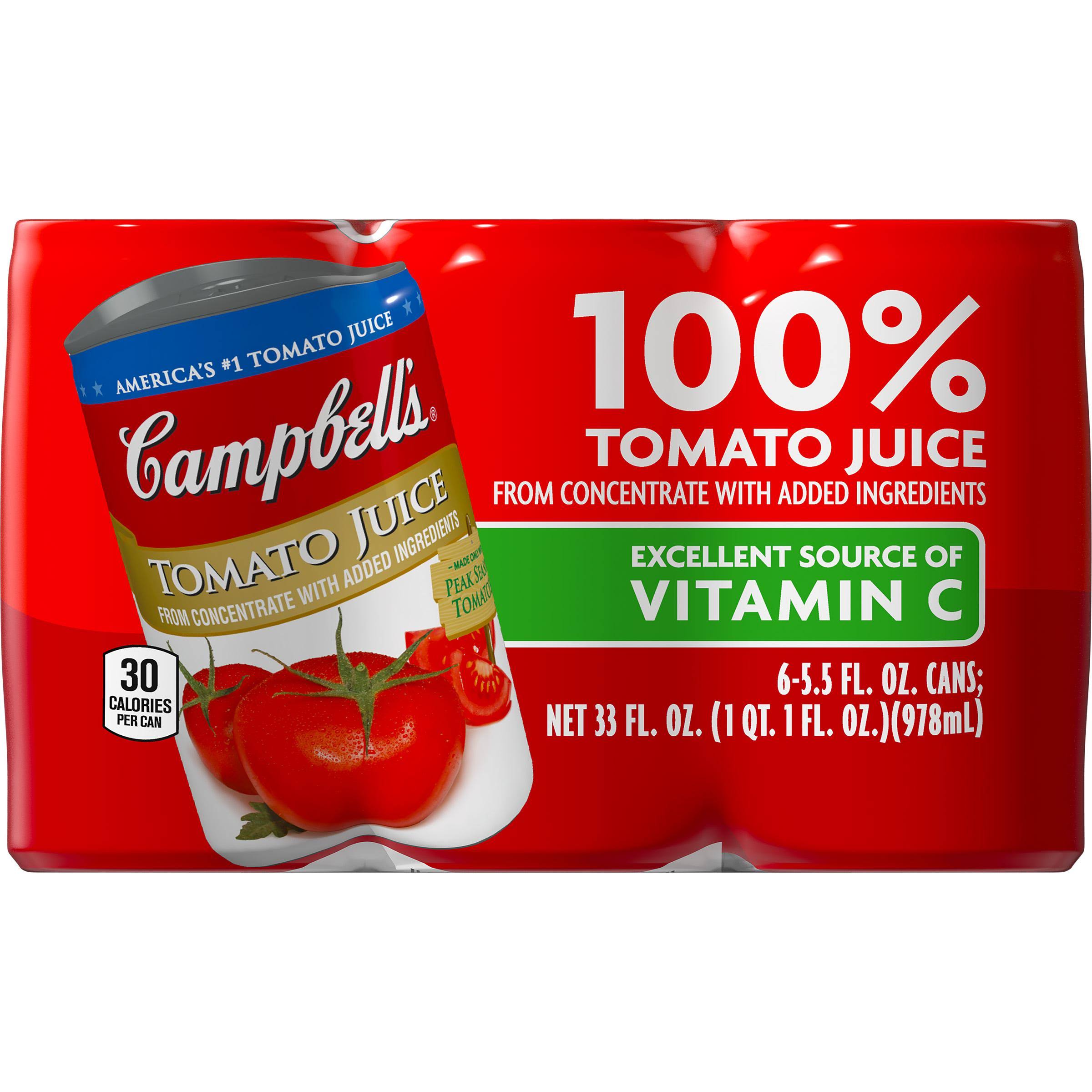 Campbell's Tomato Juice - 5.5oz, 6ct