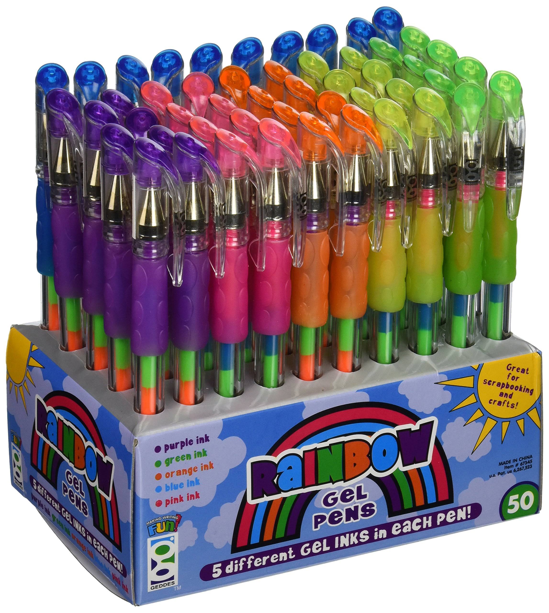 Geddes Rainbow Gel Pens Assortment