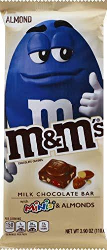 M&M's M&M's almond & Minis Milk Chocolate Candy Bar, 3.9-Ounce Bar, 3.