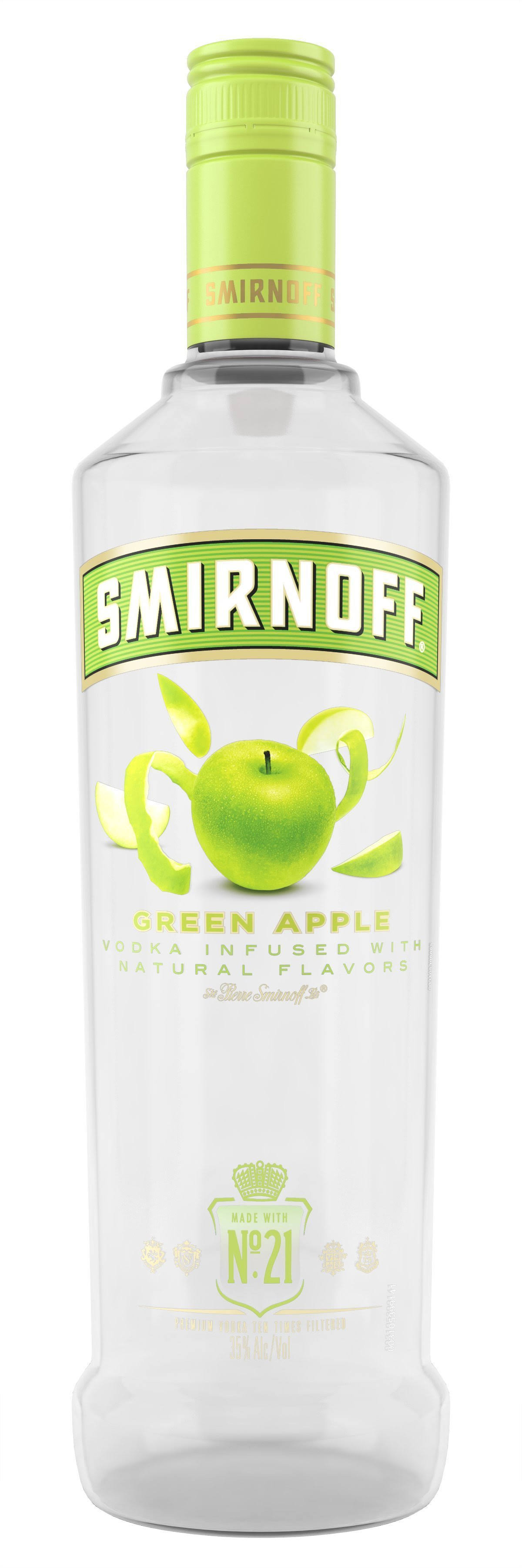 Smirnoff Green Apple 70 Proof Vodka Infused With Natural Flavors