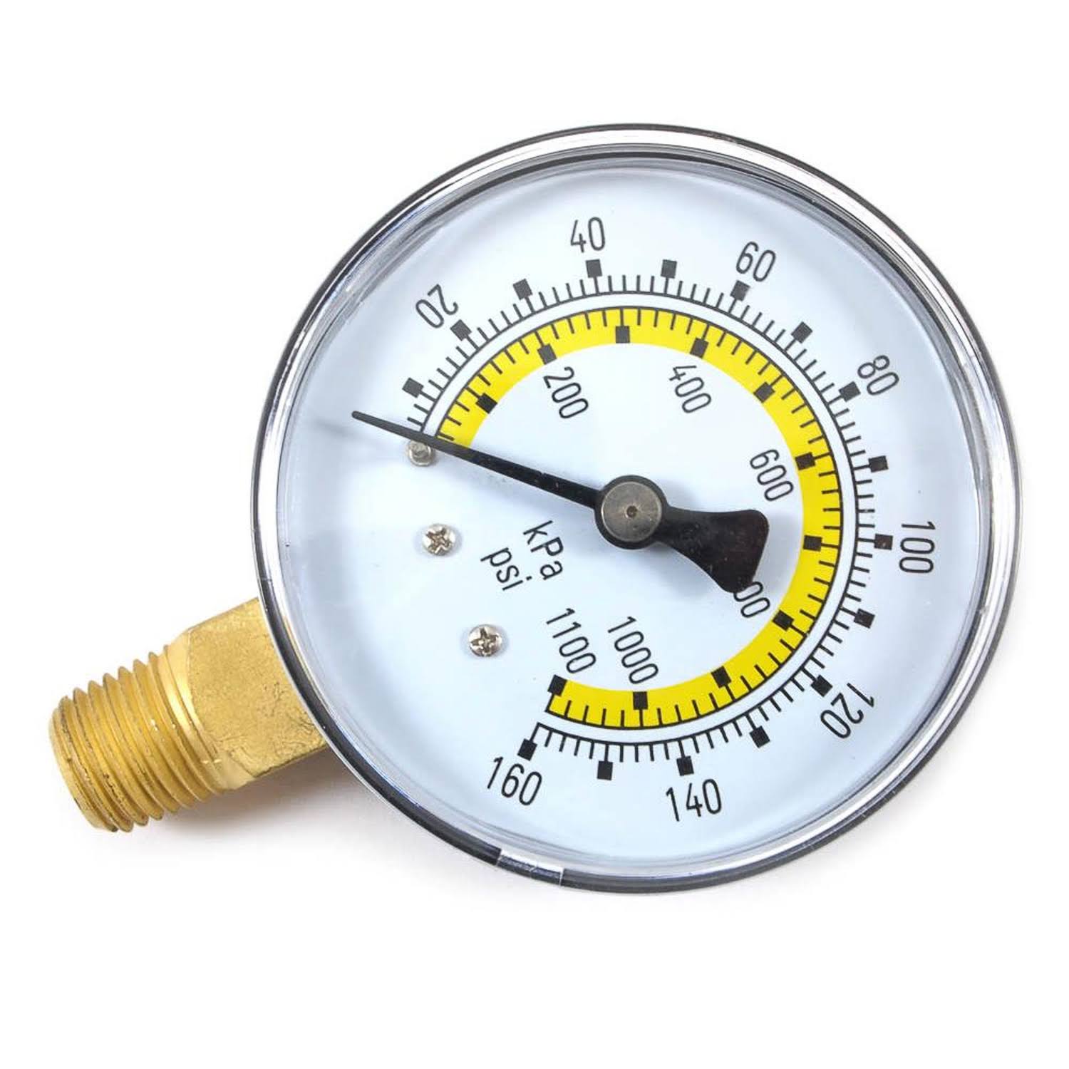 Forney 75554 Pressure Gauge - with Bottom Mount Air Line, 5.7cm