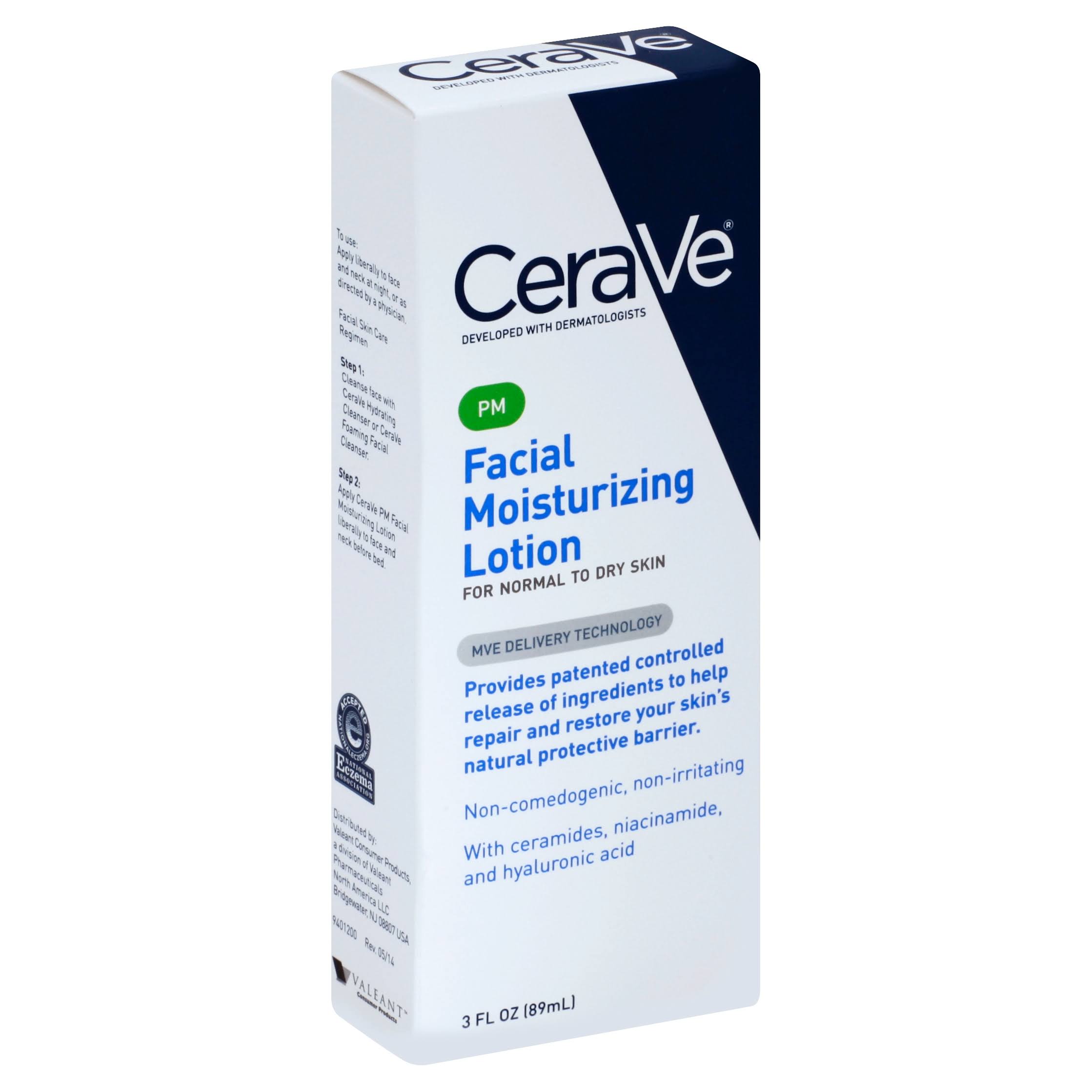 CeraVe PM Facial Moisturizing Lotion - Normal to Dry Skin, 3oz
