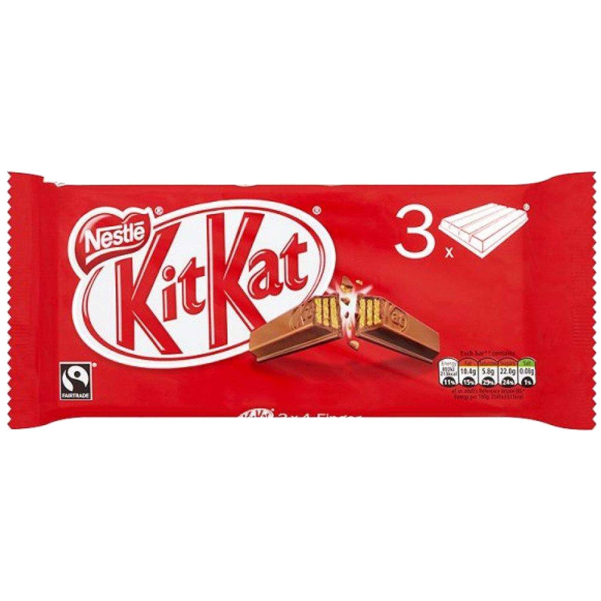 Kit Kat 4 Finger Milk Chocolate Bar - 41.5g, 3ct
