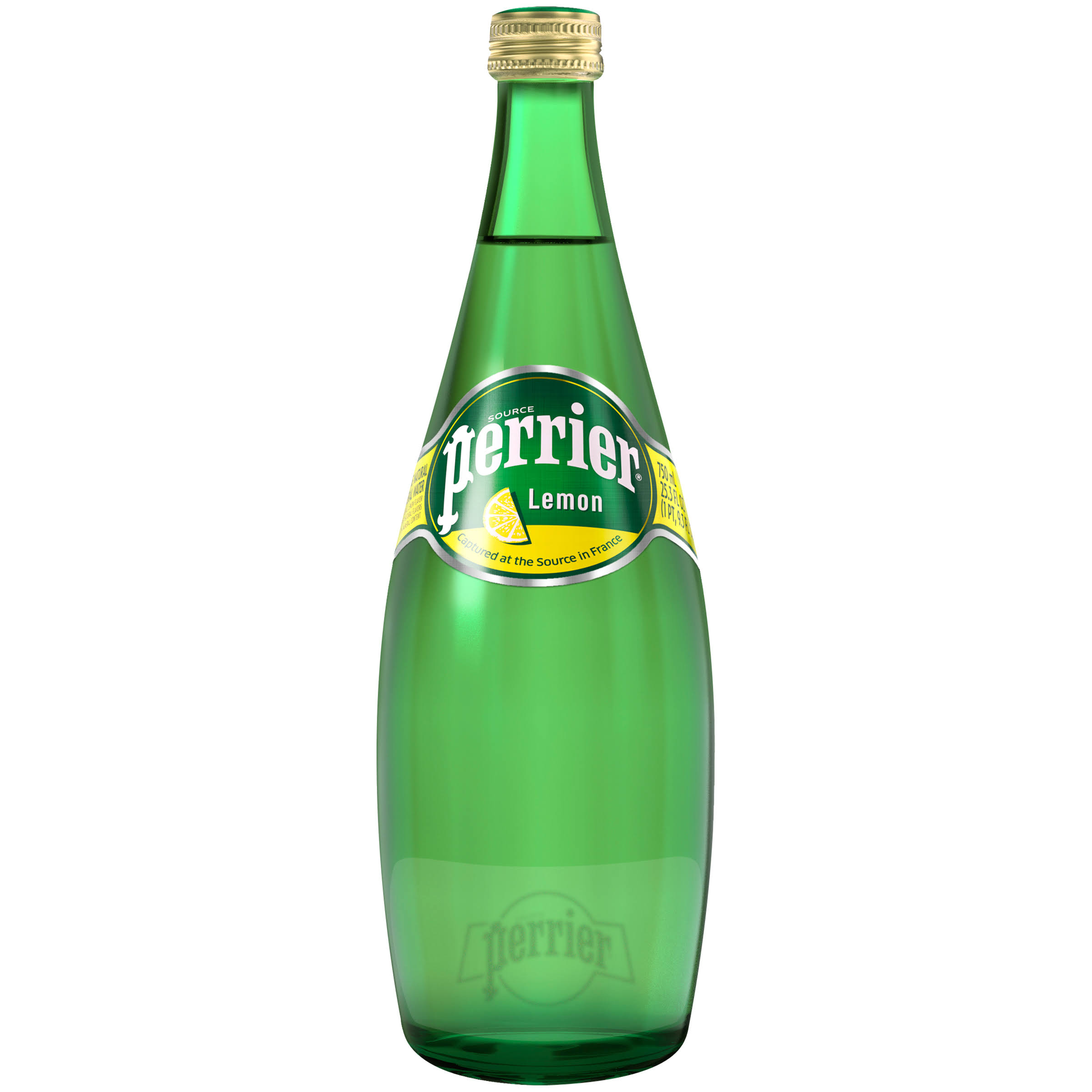 Perrier Sparkling Natural Mineral Water - Lemon, 25.3oz