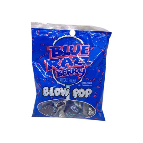 24 Blow Pop in Blue Razz-Berry Flavor, 3.25 oz Bags at Dollar Tree