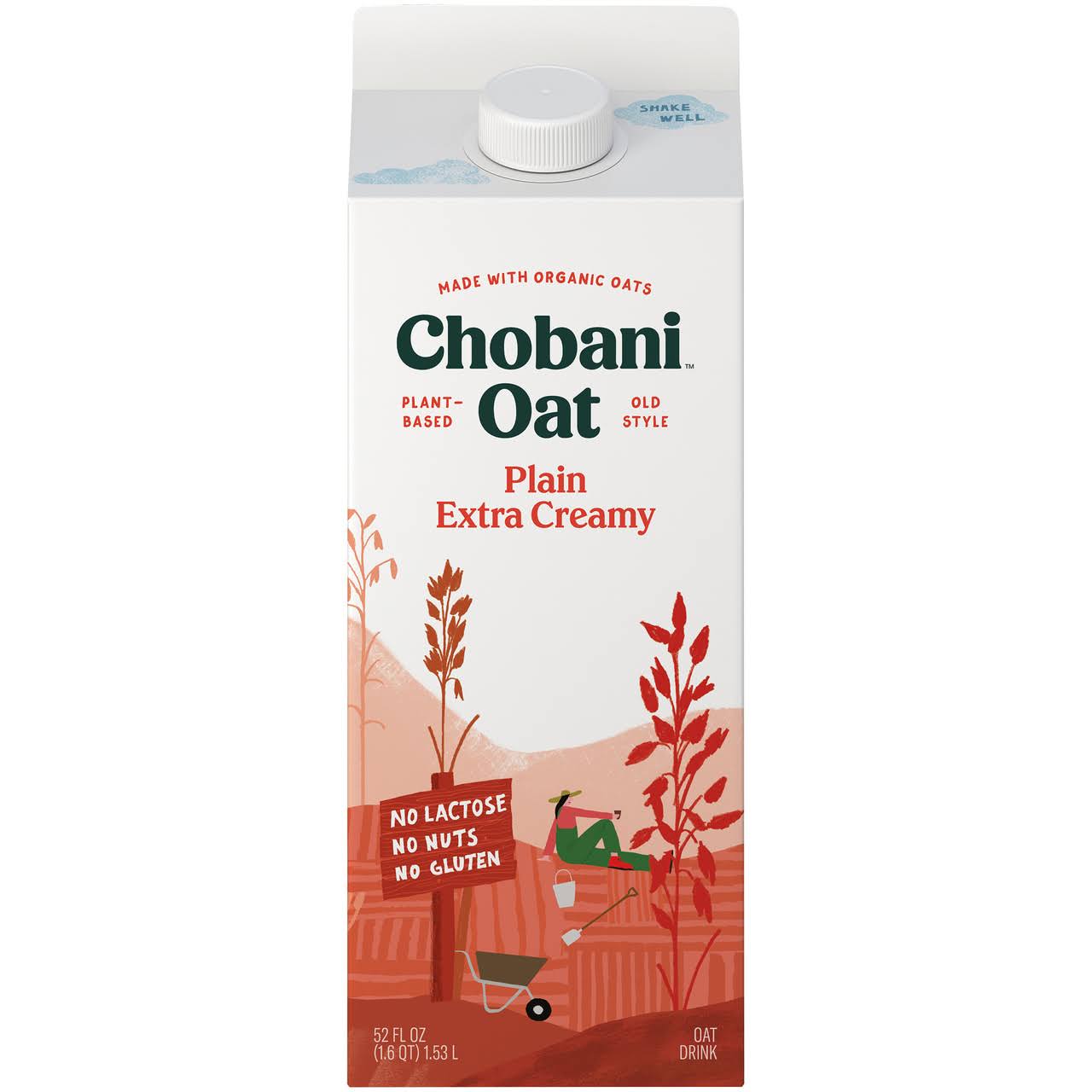 Chobani Oatmilk, Extra Creamy - 52 fl oz