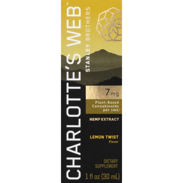 Charlottes Web Hemp Extract, 7 mg, Lemon Twist Flavor - 1 fl oz