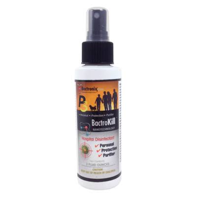 Bactronix BactroKill Non-Toxic Hospital Disinfectant and Odor Eliminator - 3 oz Bottle