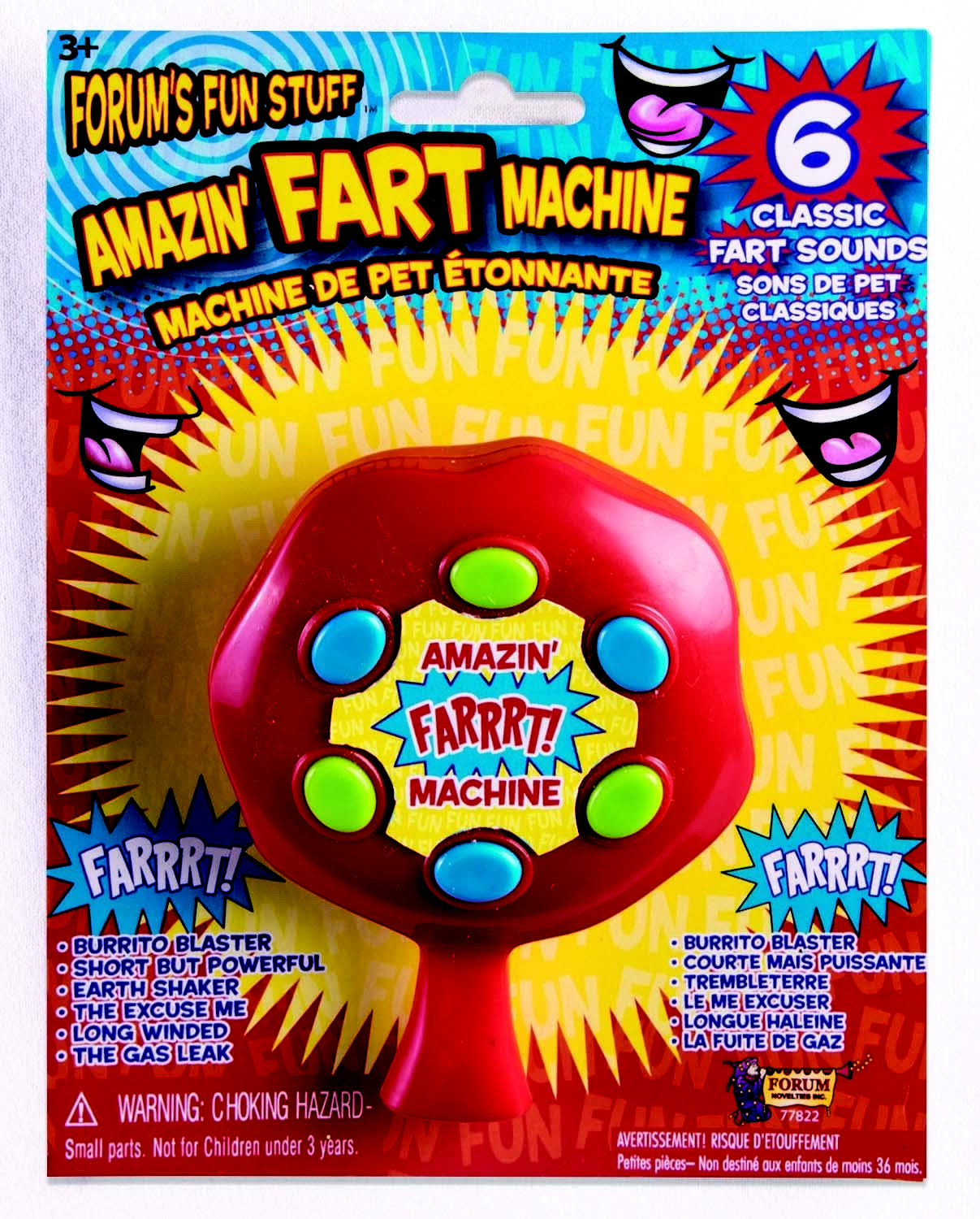 Amazin' Fart Machine Novelty Gag Gift Joke Sound Funny Toy Prank Noisemaker
