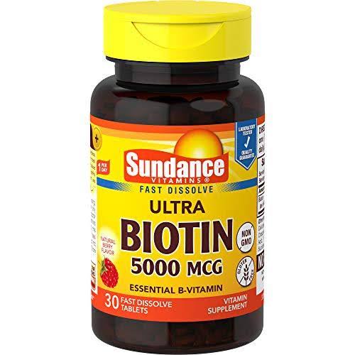 Sundance Ultra Biotin Dietary Supplement - 5000mcg, 30ct