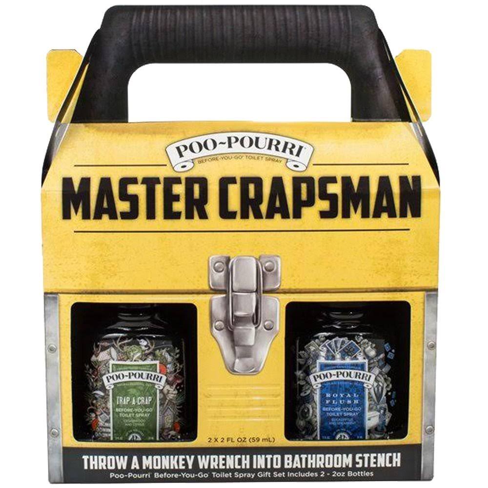Poo Pourri Master Crapsman Air Freshener Gift Set - 2pcs