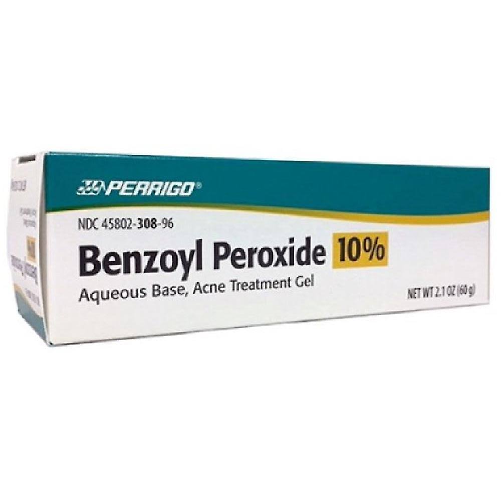 Perrigo 10 % Benzoyl Peroxide Acne Treatment Gel - 2.1oz