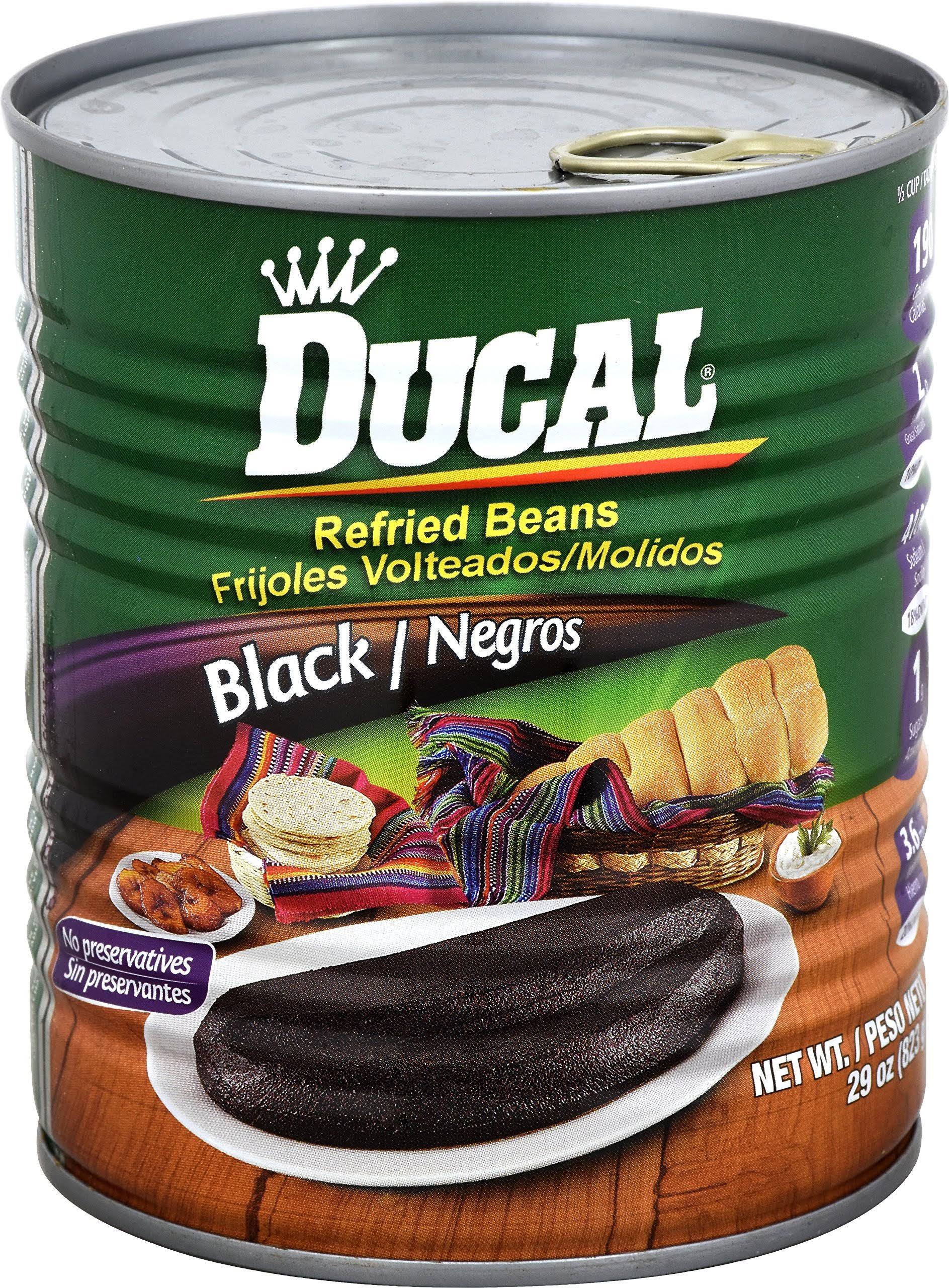 Ducal Refried Black Beans - 29oz