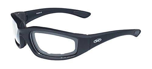 Global Vision Eyewear Men's Kickback 24 Sunglasses - Black, With Photochromic Color Changing Lenses