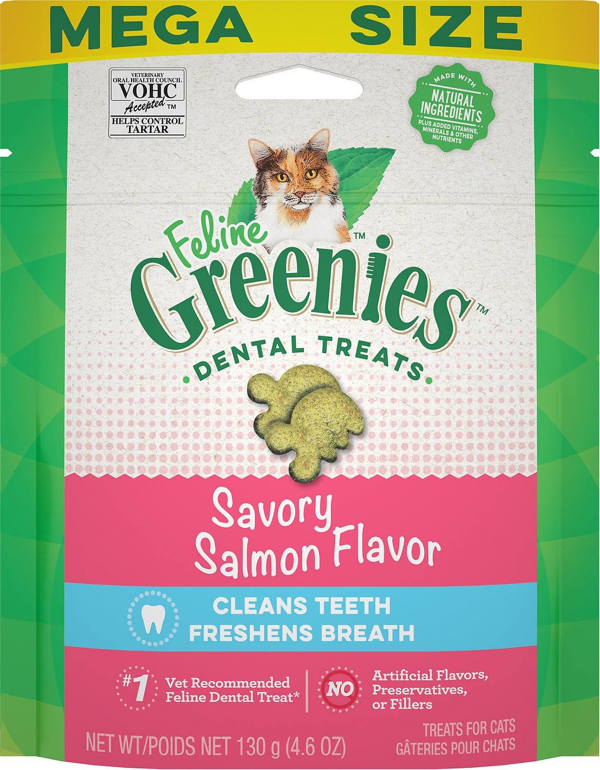 Greenies Feline Salmon Complete Dental Treat 4.6Oz