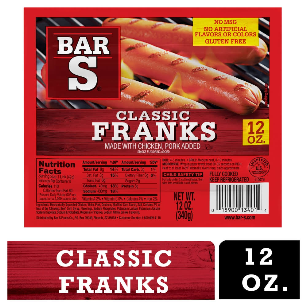 Bar-S America's Favorite Franks - 12oz