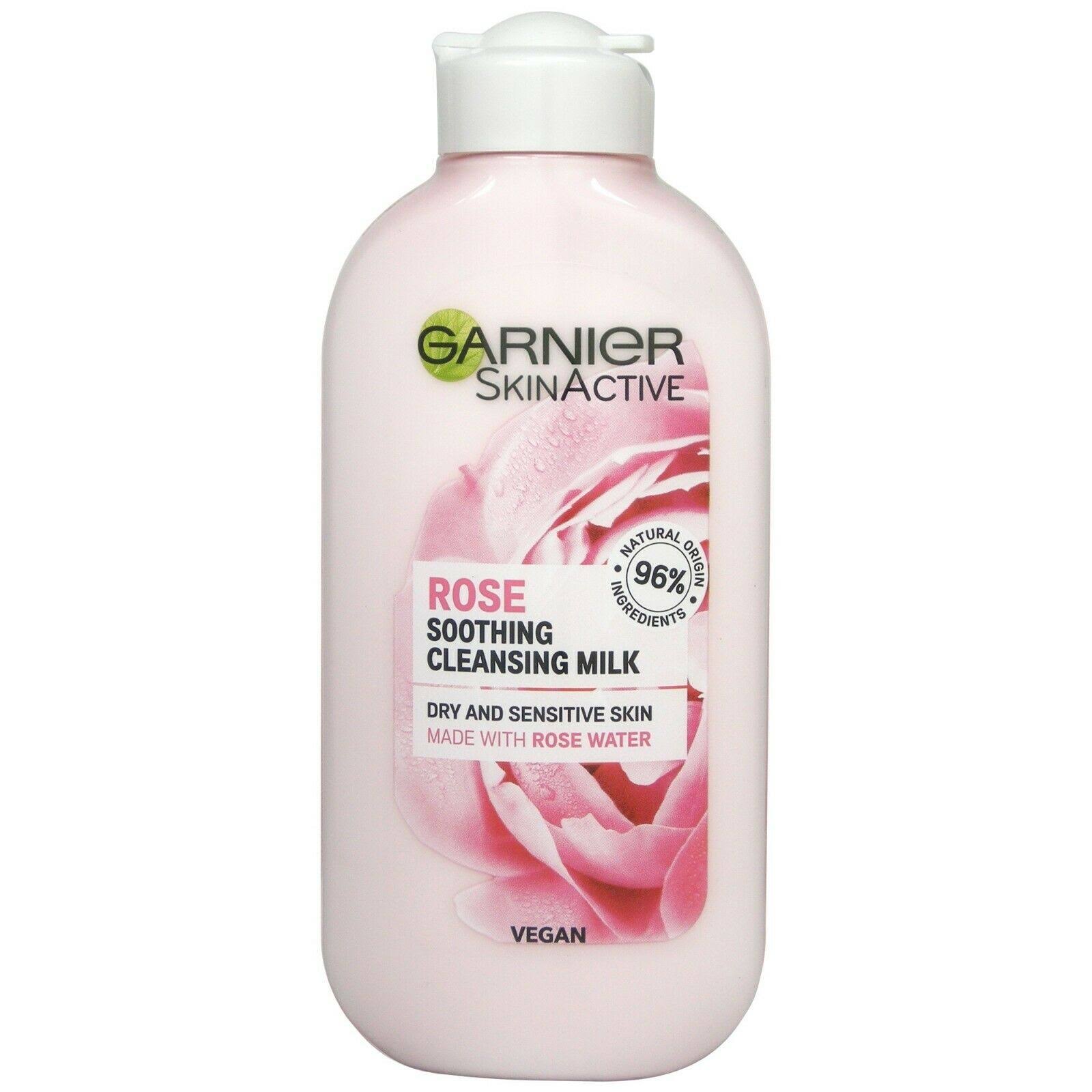 Garnier Natural Cleansing Milk - Rose Water, 200ml