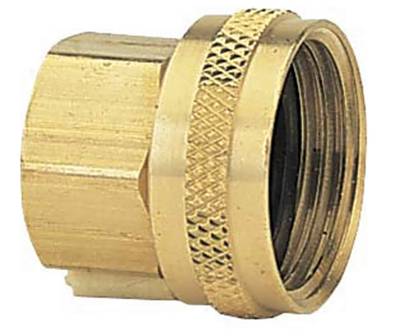 Gilmour Double Female Swivel Brass Connector - 3/4in x 3/4in