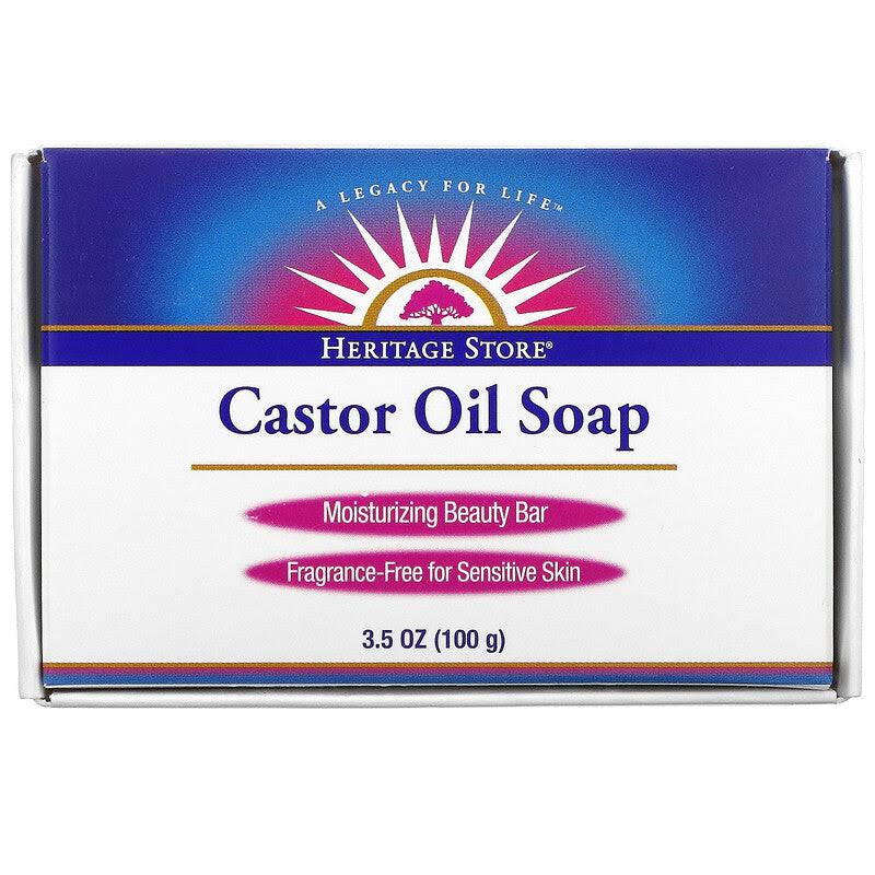 Heritage Castor Oil Moisturizing Beauty Bar Soap - 3.5oz