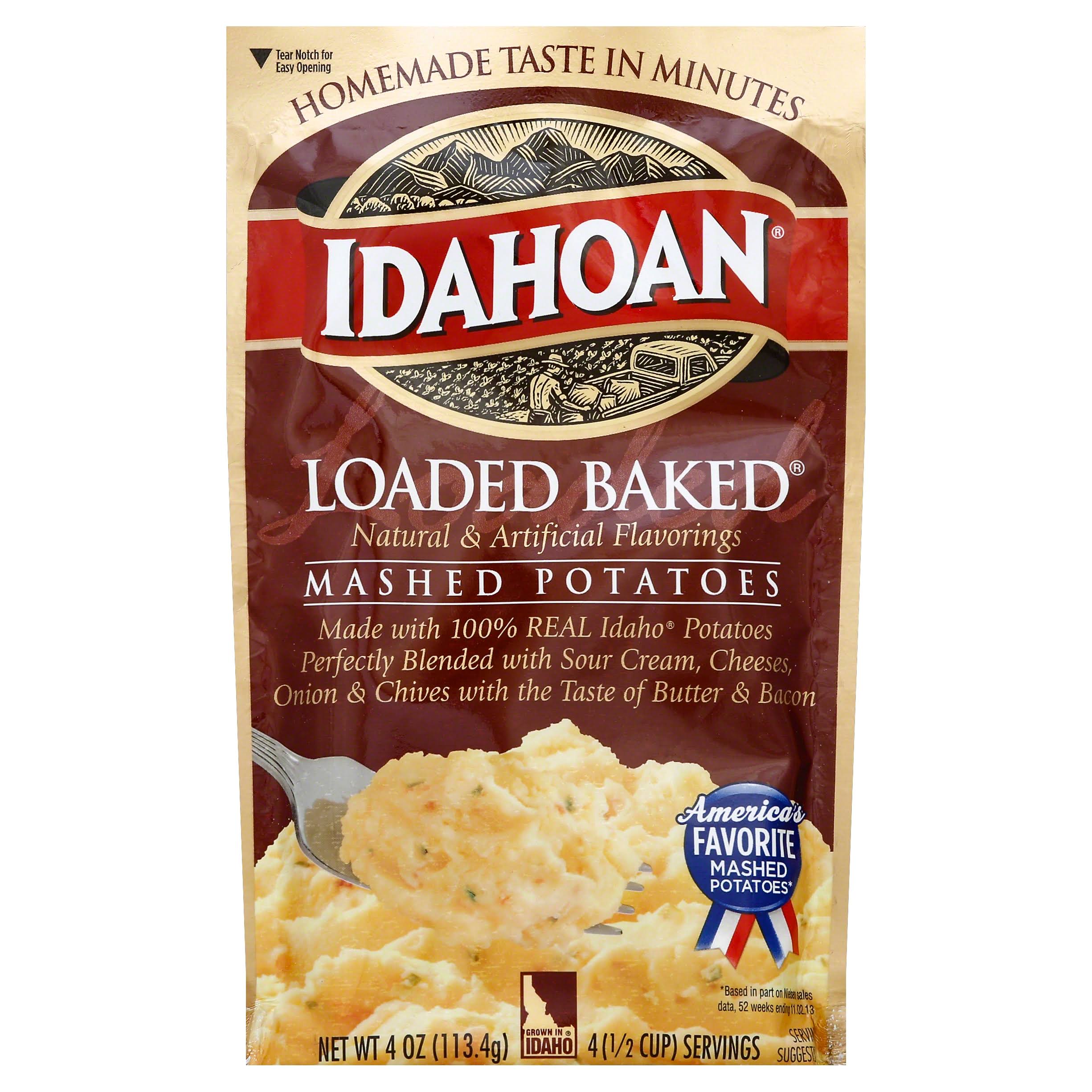 Idahoan Loaded Baked Mashed Potatoes - 4oz