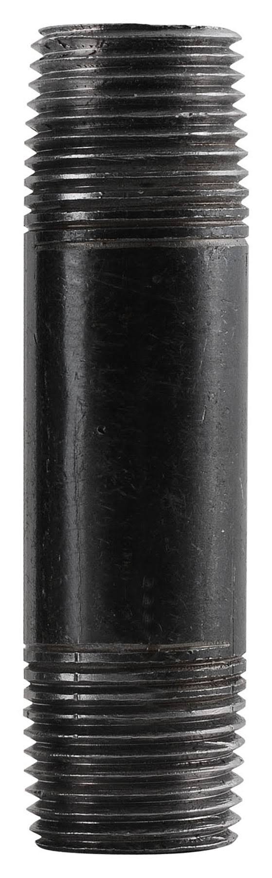 LDR Pipe Nipple - Black, 1 1/2" x 5"