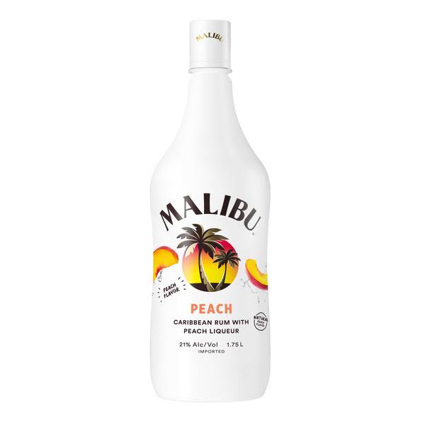 Malibu Caribbean Rum with Peach 1.75L - 1750 ml