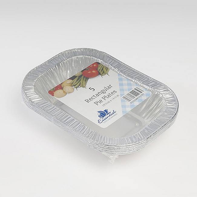 Essential Housewares 7.8 Inch Silver Pie Plates (Pack Quantity 5)