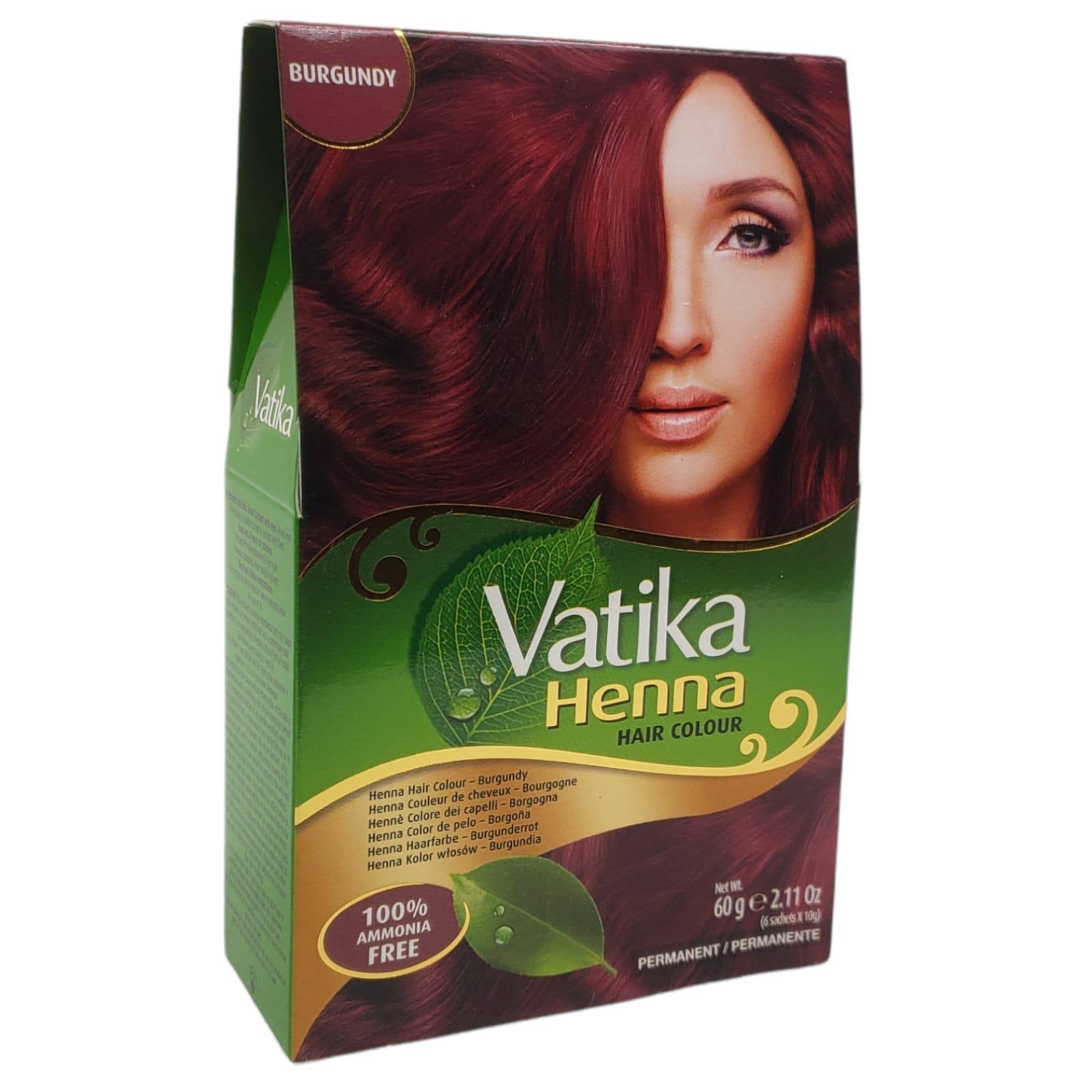 Vatika Henna Hair Colour - Burgundy, 60g