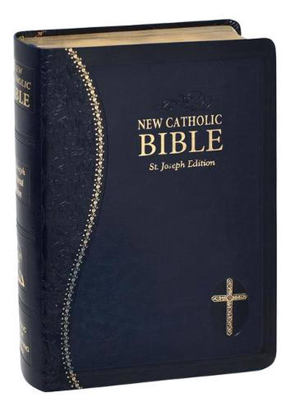 New Catholic Bible Med. Print Dura Lux (Blue)