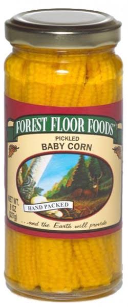 Forest Floor Foods Pickled Baby Corn, 8 Ounce